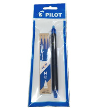 Sæt med Frixion blå refill 3 stk. + mixpen