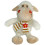 Brunt får med tørklæde 25 cm 1