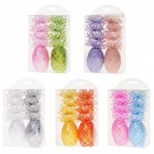 Sæt med rosetter 5,5 cm + kokon 5 mm/10 m 2 stk. mix
