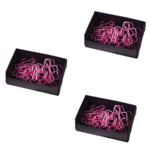 36pcs/Lot TOP QUALITY Plated Paper Clips Paper Needle Bookmark Metal Memo Clip Stationery Blossoms Box Clips