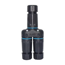 1/2 3-Way RJ45 3 Female IP68 Waterproof RJ45 8P8C CAT6 Gigabit Ethernet Cable Connector 1 in 2 Out Splitter