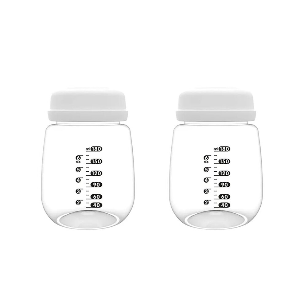 Breast Pump Collection Bottles for Spectra S2/S1/9  Breast Pumps, 180ml Bottles with Collar and Sealing Disc