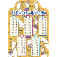 A5 lama multiplikationstabelkort