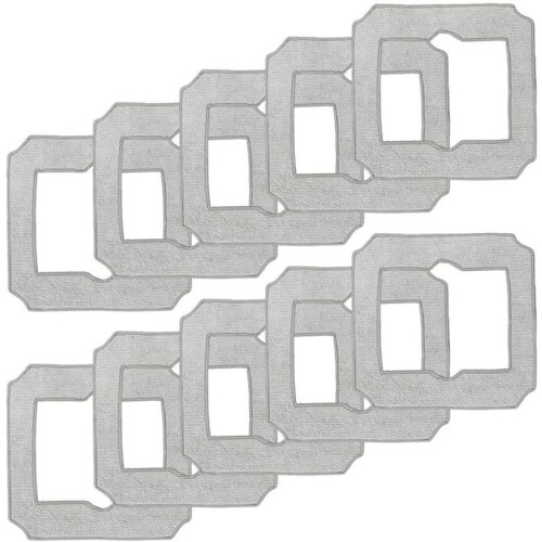 10 Pezzi di Panni In Microfibra per  WINBOT  W-CC02-0012, Salviette Riutilizzabili e Lavabili 1