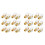 24 Pieces Banana Jack Binding Post  Jack Insert, Black and Red Rings Audio Speaker  Connector Screw Type 1