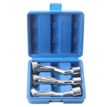 3-Piece Engine Socket Wrench Set, 12mm 14mm 17mm Cr-Mo Flare Nut Socket Kit for Tubing Injector Nut Removal