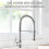 Kitchen Faucet with Pull Down Sprayers Single Handle Single Hole Rv Kitchen Faucet for Farmhouse Bar Laundry Sink 5