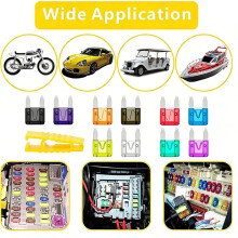 120 Pieces Fuse Kit, Car Fuses Assortment Kit Fuse Set(2A/3A/5A/7.5A/10A/15A/20A/25A/30A/35A) for Cars, Trucks