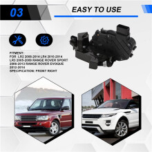 Siłownik Zamka Drzwi Przednich Prawych LR091525 dla LR2 LR3 LR4 Sport Evoque 05-14