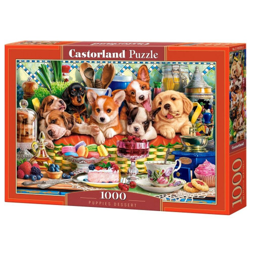 Puslespil 1000 Hvalpe Dessert CASTOR