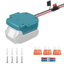 Power Wheel Adapter USB Type-C Power Supply Wheel Dock Battery Adapter with 40Amp Fuse for DIY RC for