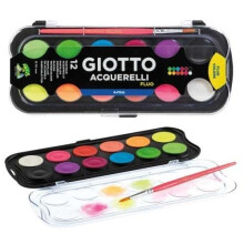 Acquerelli Fluo maling 12 farver