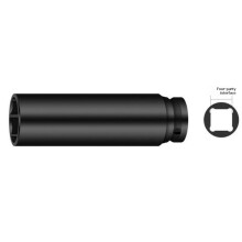 Drive Deep Impact Socket (120mm), Extra Long Hex Socket for Automotive Lug Nuts & Mechanical Repairs 17mm
