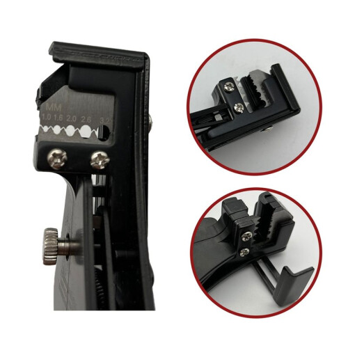 Multi-Function Wire Stripper & Crimper, Automatic Self-Adjusting Cable Cutter for Electrical Coaxial Wire