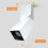 LED Indoor Ceiling Spotlight 360Adjustable Wall Light Ceiling Downlight -Surface Mounted COB Lighting Swivel Lamp Black 7
