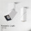 LED Indoor Ceiling Spotlight 360Adjustable Wall Light Ceiling Downlight -Surface Mounted COB Lighting Swivel Lamp White 6