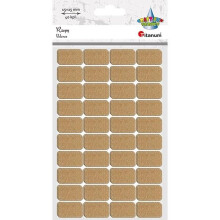 Selvklæbende beige velcro 15x25mm 40 sæt