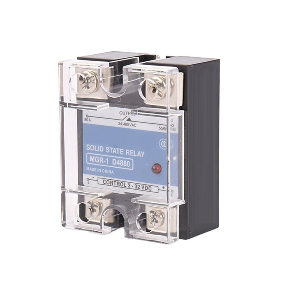 D4880/Ssr-80A Single Phase Solid State Relay Control Ac Input 3-32Vdc Control Output 24-480Vac Relay 6031145563550