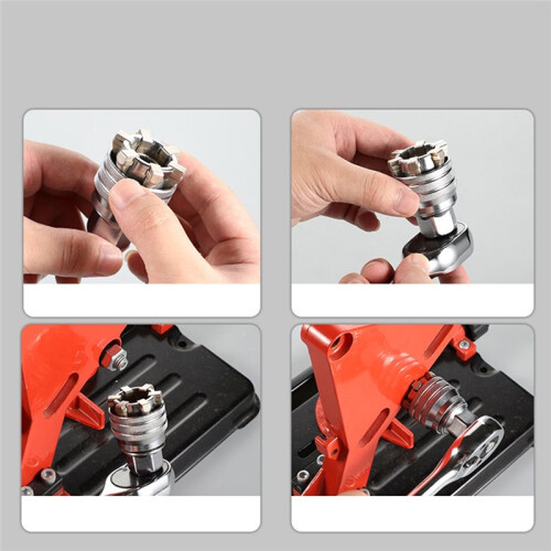 Enhanced Multifunctional Universal Socket Wrench Set, 10mm-19mm Adjustable Manual Tools for Drive Ratchet 2