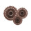 Brune dekorative rosetter 20-30 cm 1