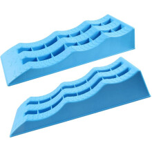Trailer Leveler 1 Pair RV Leveling Ramps 3 Stage  Trailer Wheel Chocks for Stabilizing Uneven Ground and Parking