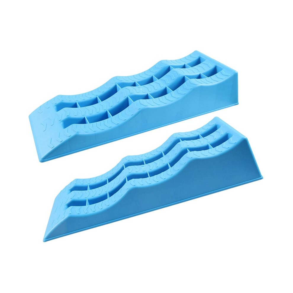 Trailer Leveler 1 Pair Rv Leveling Ramps 3 Stage Trailer Wheel Chocks For Stabilizing Uneven Ground And Parking 6031486993627