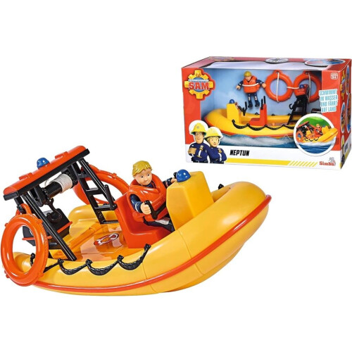 Simba Brandmand Sam Båd Neptun med figur