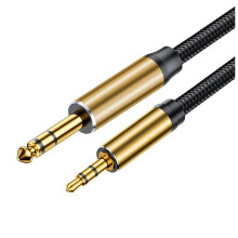 Cavo Audio da 3,5 mm A 6,5 mm 1/8 TRS A 1/4 TS Cavo Audio AUX Interconnettore Adattatore per Laptop PC Chitarra Mixer