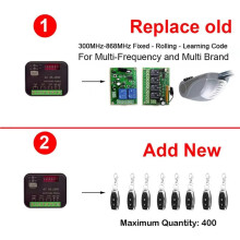 For RX MULTI Tuya Wifi Module 2CH 433MHz 868MHz Garage Door / Gate Remote Control Receiver Opener