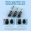 HIFI Headphone Upgrade Cable 3in1 2.5+3.5+4.4mm Plug 4 Core Copper Silver Mixed Upgradable A 6