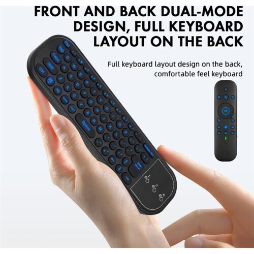 G60S Pro BT Wireless Voice Remote Control 2.4G Dual Mode Air Mouse IR Learning with Backlit Light for Android TV Box 2