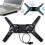 USB Powered Foldable Laptop Cooling Pad with Dual 60mm Fans Adjustable Notebook Cooler Stand Bracket for PC Computer 5