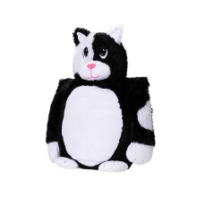 Tulinki sort og hvid kat 60 cm