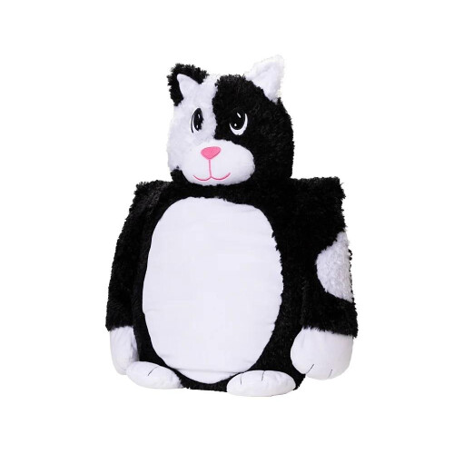 Tulinki sort og hvid kat 60 cm