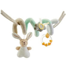 Gioco per passeggino - CHICCO - My Sweet DouDou - Tessuto morbido - Figurina coniglio - Nuvola specchio - Sonaglio con anelli