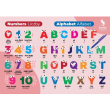Engelske flashcards tal, alfabet 3 stk.