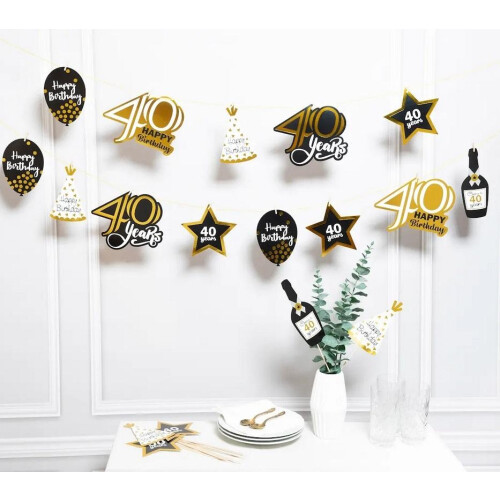 40-års fødselsdagsdekoration