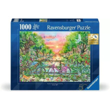 Puzzle - RAVENSBURGER - Bicycles in Amsterdam - 1000 pieces - 50th Anniversary Edition - For adults and children aged 14 and up