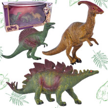 Dinosaursæt med 3 figurer