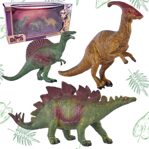 Dinosaursæt med 3 figurer
