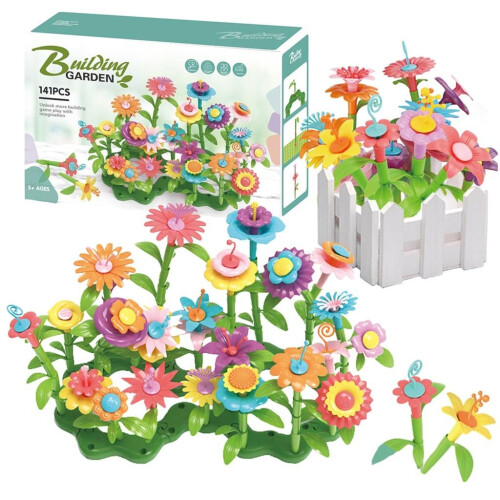 Blomsterbyggeklodser 141 stk.