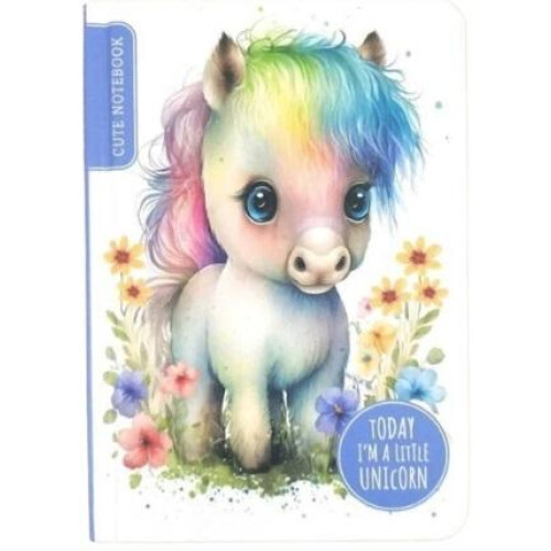Notesbog A6/64K Unicorn FRESH line