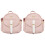 2X  Backpack Small Diagonal Bag Leather Backpack Cute Bow Backpack Ladies Wallet 1