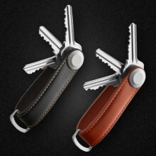 2X Fashion Car Key Pouch Bag Custodia Portafoglio Portachiavi Catena Portachiavi Tasca Portachiavi Organizer Nero