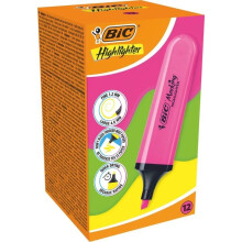 BIC Neon Pink overstregningstuscher (12 stk.)
