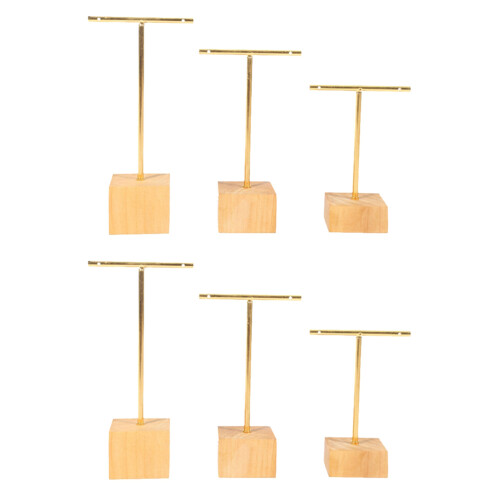 6 Pezzi Moda T-Bar Espositore per Gioielli Espositore per Orecchini, Orecchini Appesi per Organizer