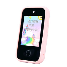 (Pink) Children Phone Educational Toys MP3 Music Player Games Musical Toy Baby Mobile Selfie Camera Toys for Kids Birthday Gifts