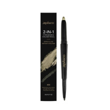 ZEPHOCO Olive Green Dual-Ended Eyeshadow & Eyeliner Pencil Shimmer Waterproof Long-Lasting Natural Glam Look