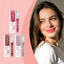 (3ml, rose) Zephoco Glossy Lip Gloss Lightweight Hydrating Natural Shine Non-Sticky Long Lasting Moisturizing Lip Gloss 3.5ml