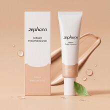 (50ml, white) Zephoco Tinted Moisturizer Gentle Formula Lightweight Fit Hydrating Moisturizing Skincare 3 Colors Available 50ml